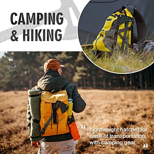 17.5in Full Tang Camping Axe with Survival Hatchet