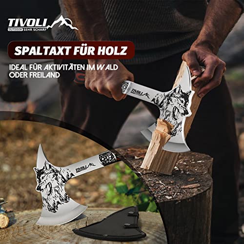 TIVOLI Camping Hatchet - Survival Axe for Outdoor Adventure