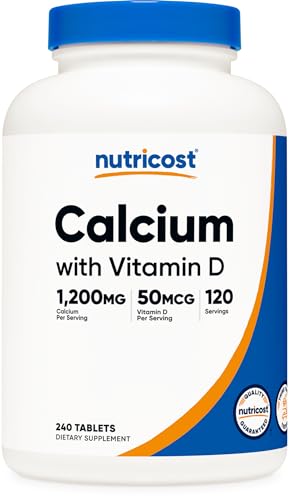 Nutricost Calcium with Vitamin D, 240 Tablets - VIP Smart Shopper