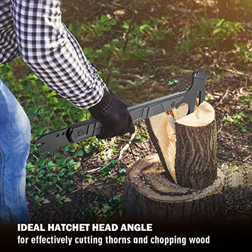 17.5in Full Tang Camping Axe with Survival Hatchet