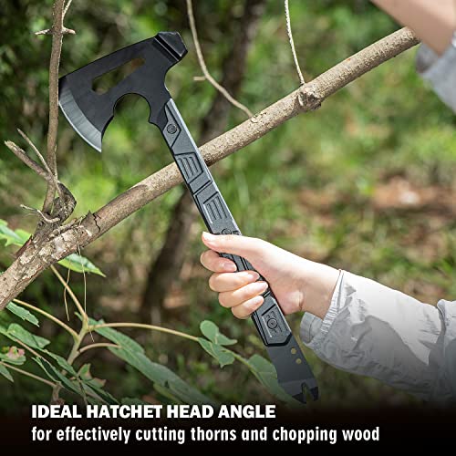 17.5in Full Tang Camping Axe with Survival Hatchet