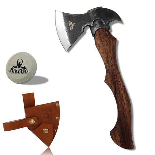 14.7" Camping Axe and Hatchet Set with Sheath