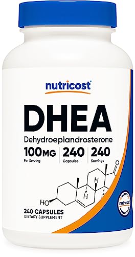 Nutricost DHEA 100mg - Gluten Free, Soy Free