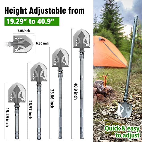 ZENHOSIT Multifunctional Shovel Hatchet Combo - Camping, Cycling, Hiking