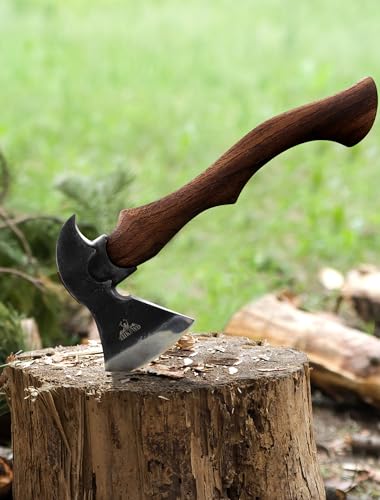 14.7" Camping Axe and Hatchet Set with Sheath