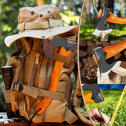 NEDFOSS Mammoth Camping Hatchet: 1065 Carbon Steel 15.5