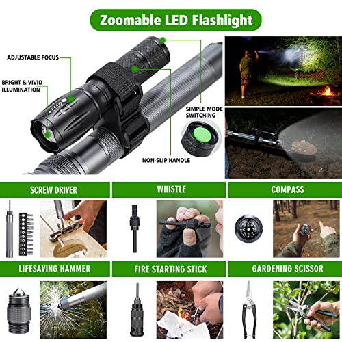 ZENHOSIT Multifunctional Shovel Hatchet Combo - Camping, Cycling, Hiking