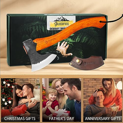 NEDFOSS Mammoth Camping Hatchet: 1065 Carbon Steel 15.5