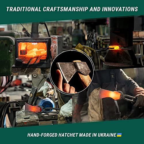 BeaverCraft Hand Forged Hatchet Axe with Sheath