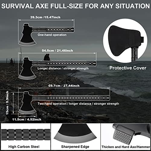 Sunkoon VIP Survival Shovel Axe with Lengthened Handle