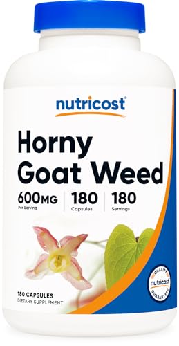 180 Capsules of Nutricost Horny Goat Weed Extract
