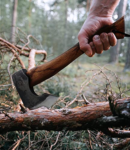 13.5" VIP Carbon Steel Hatchet with Leather Sheath