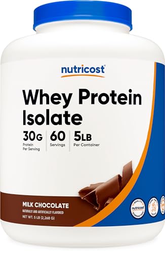 Nutricost Whey Protein Isolate Powder (Milk Chocolate) 5LBS --> Nutricost Chocolate Whey Protein Isolate 5LBS