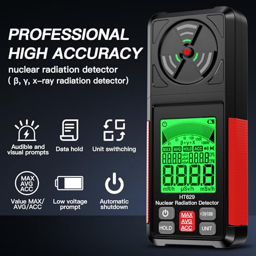 Portable Geiger Counter Radiation Detector with LCD Display