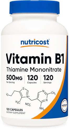 Nutricost Vitamin B1 500mg, 120 Capsules VIP Shopper