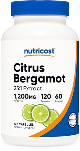 1,200mg Citrus Bergamot Capsules - 120 Capsules