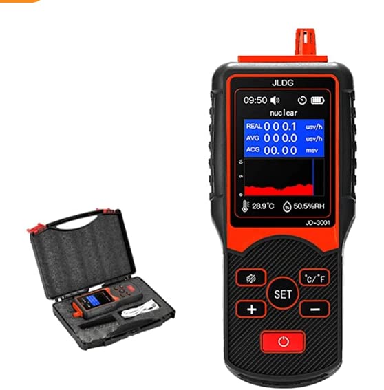 Handheld Geiger Counter Radiation Detector with LCD Display