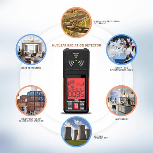 Portable Geiger Counter Radiation Detector with LCD Display