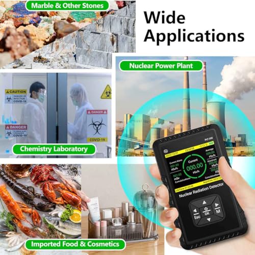 Portable Geiger Counter Radiation Detector with LCD Display