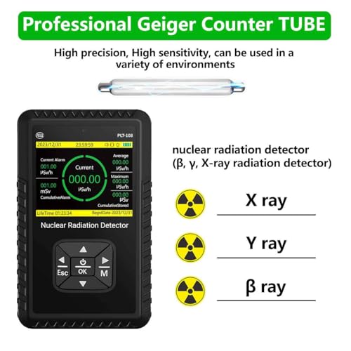 Portable Geiger Counter Radiation Detector with LCD Display