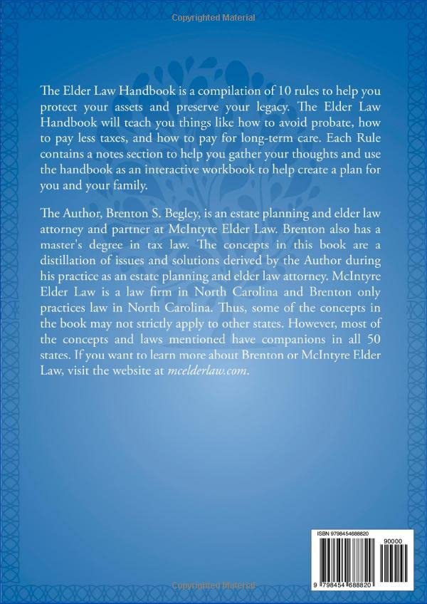The Elder Law Handbook: 10 Rules for Asset Protection