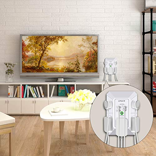 QINLIANF 5 Outlet Surge Protector with 4 USB