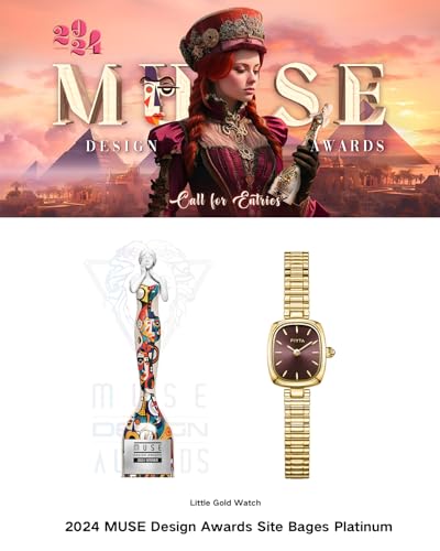 Gold FIYTA Women's Vintage Wrist Watch with Gift Box