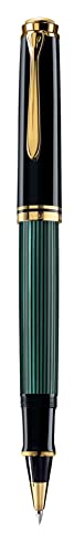 Pelikan Souverän R400 Rollerball Pen, Black/Green, Medium