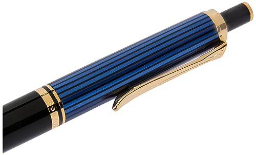 VIP Pelican Blue Stripe Oil-based Ballpoint Pen K400