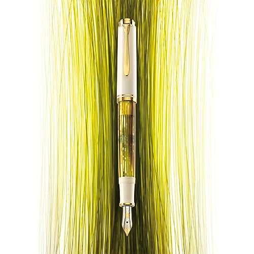 White Tortoise Souverane Fountain Pen, M, Medium Point