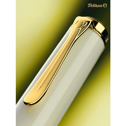 White Tortoise Souverane Fountain Pen, M, Medium Point