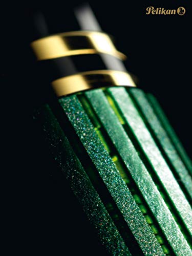 Pelikan Souverän R400 Rollerball Pen, Black/Green, Medium