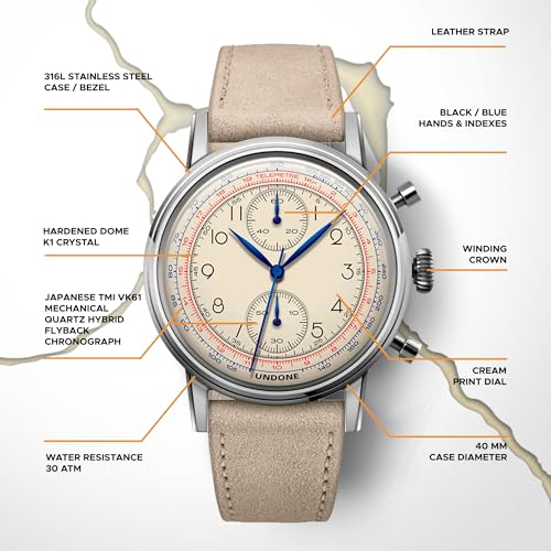 Customizable Killy Chronograph Vintage Wristwatch for Men