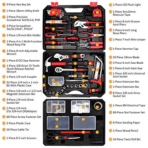 325 Piece Home Repair Tool Kit with Storage Case