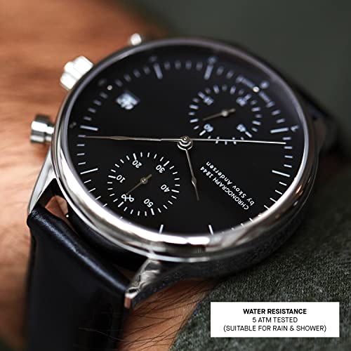 Vintage 1844 Chronograph Stainless Steel Mens Watch, Analog