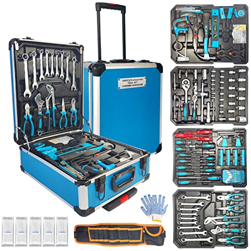 Arcwares 799pcs Aluminum Trolley Case Tool Set Silver, VIP Smart Shopper