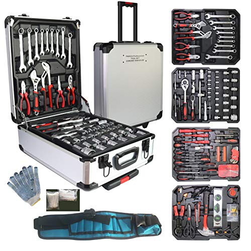 Men's Tool Sets, Rolling Tool Box, Household Kit