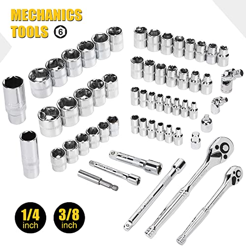 TOPLINE 467-Piece Mechanics Tool Set with 16-Inch Bag