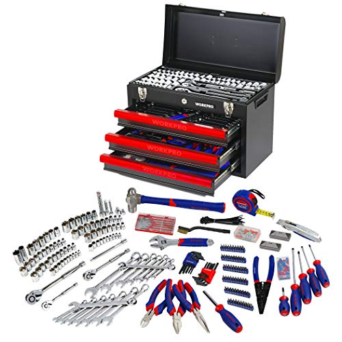 WORKPRO 408-Piece Mechanics Tool Set, General Household Kit