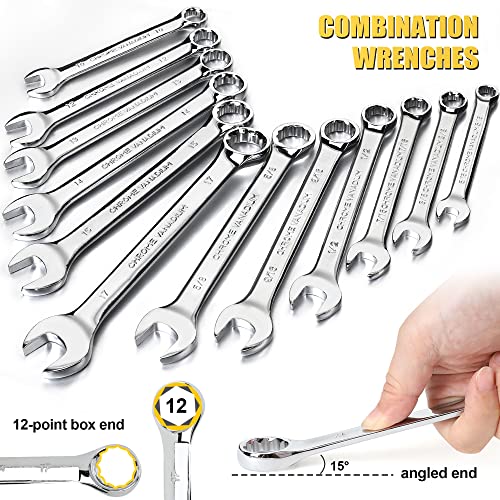 TOPLINE 467-Piece Mechanics Tool Set with 16-Inch Bag