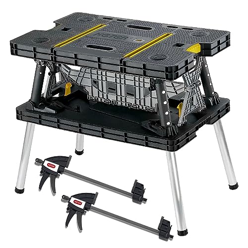 Keter Portable Workbench with 12" Clamps