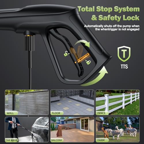 4000PSI Electric Power Washer with 4 Nozzles & Foam Cannon