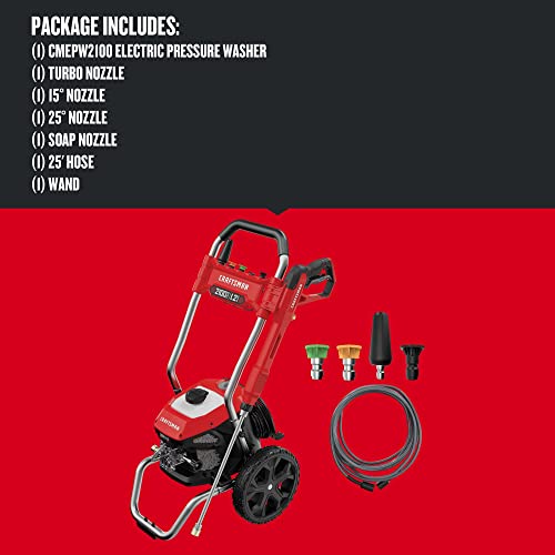 CRAFTSMAN Electric Pressure Washer, 2100-PSI, 1.2 GPM