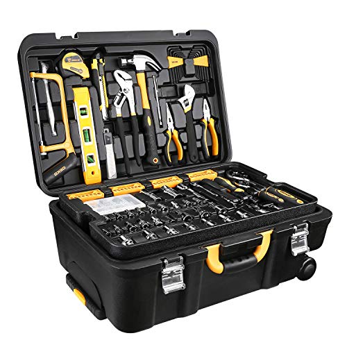 DEKOPRO 258 Piece Tool Kit with Rolling Box