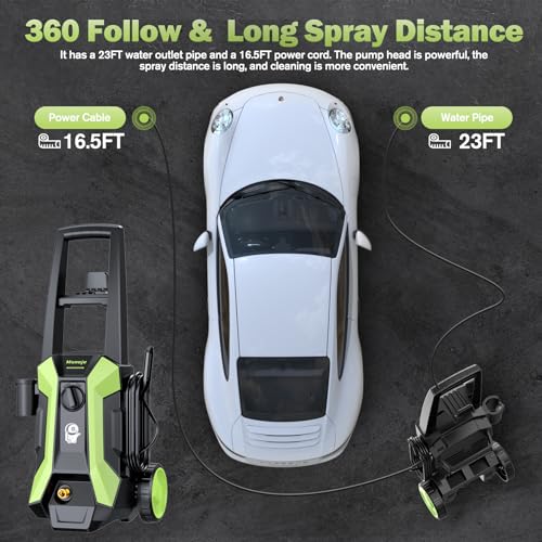 4000PSI Electric Power Washer with 4 Nozzles & Foam Cannon