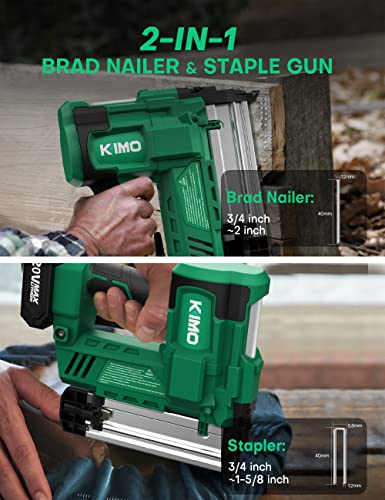 KIMO 18 Gauge Nail Gun Cordless Bundle