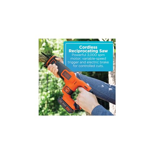 BLACK+DECKER 20V MAX 4-Tool Combo Kit, 2 Batteries