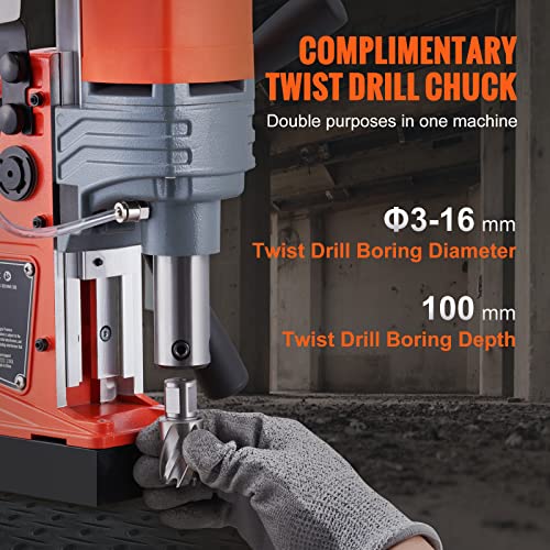 VEVOR 1300W Magnetic Drill 1.57" Boring Diameter