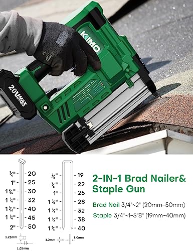 KIMO 18 Gauge Nail Gun Cordless Bundle