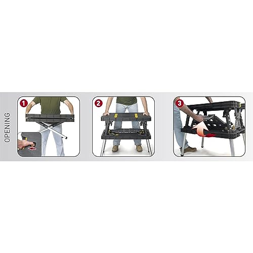 Keter Portable Workbench with 12" Clamps